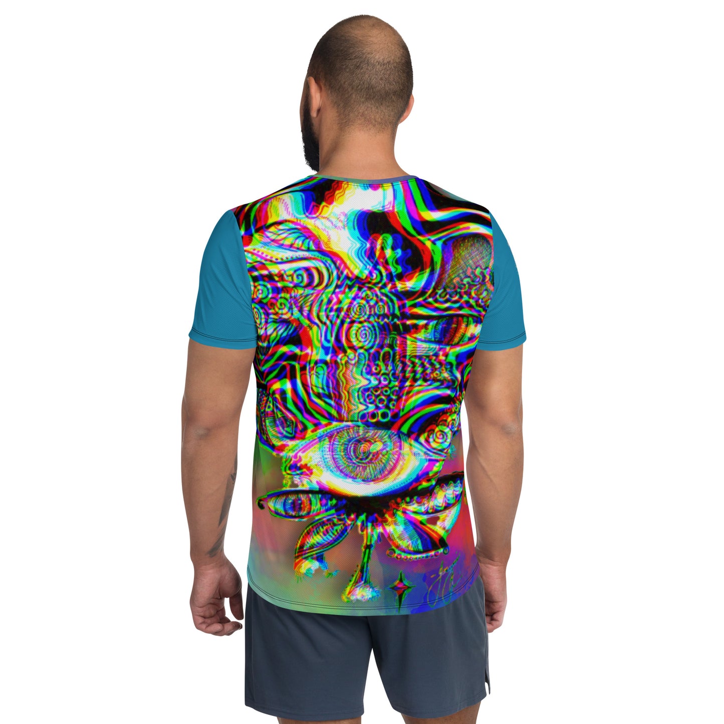 ACYD TRYP All-Over Print Men's Athletic T-shirt